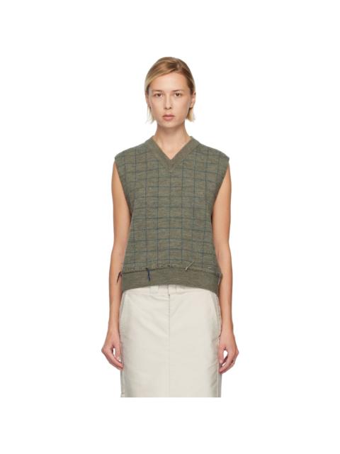 Maison Margiela Green Knit Vest