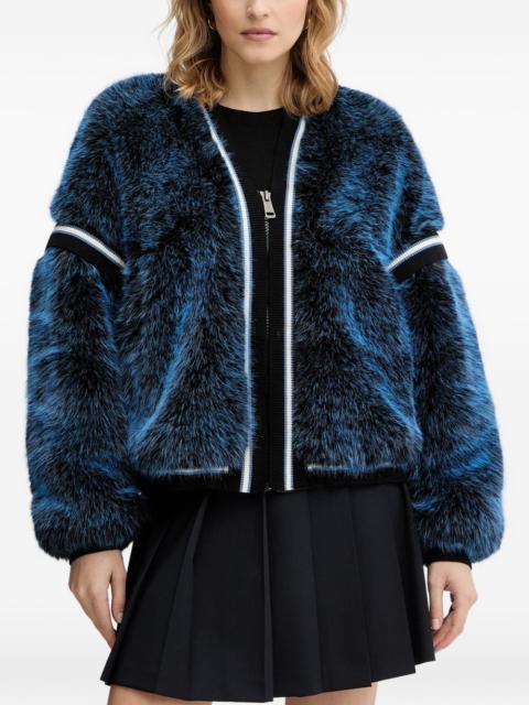 GUESS USA Katia striped-trim jacket