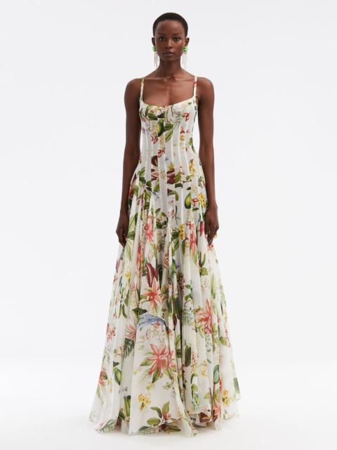 Oscar de la Renta FLORA & FAUNA GAZAR GOWN