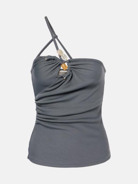 CHRISTOPHER ESBER Concave Stone asymmetric top