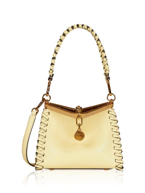 Etro Mini Vela Leather Top Handle Bag yellow