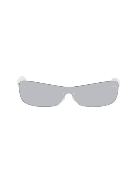 JACQUEMUS White 'The Mirada' Sunglasses