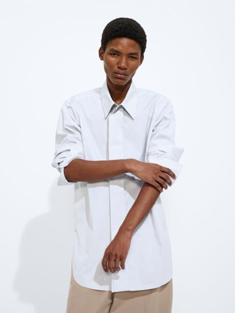 Bottega Veneta Striped Cotton Poplin Shirt