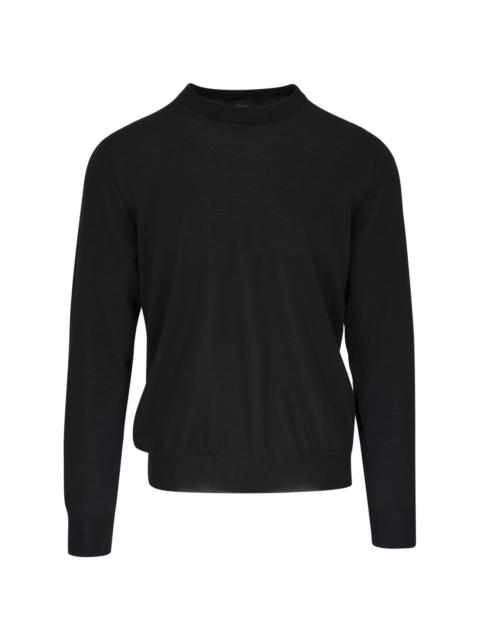 round-neck knit jumper