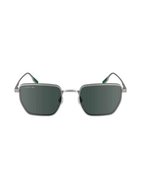 LACOSTE Premium Heritage 52mm Rectangular Sunglasses