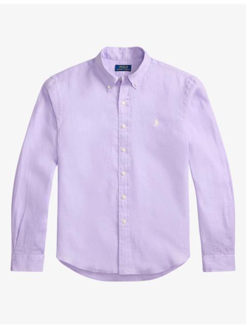 Polo Ralph Lauren Custom-Fit Logo-Embroidered Linen Shirt