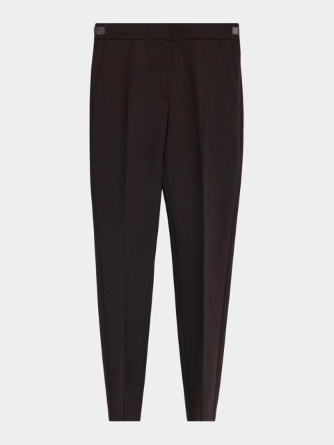 Max Mara Stretch Virgin Wool Tapered-Leg Trousers