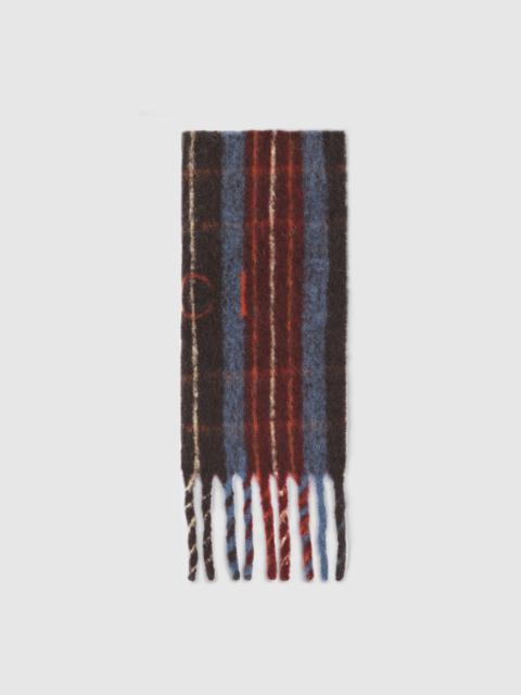 GUCCI Wool scarf with Gucci logo