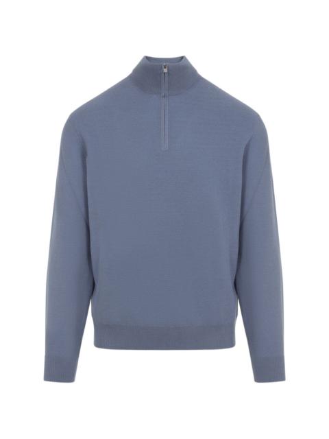 Ralph Lauren zip-neck wool sweater