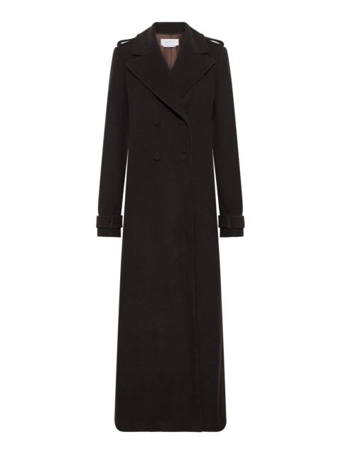 GABRIELA HEARST Houstt Trench Coat in Chocolate Cashmere Corduroy