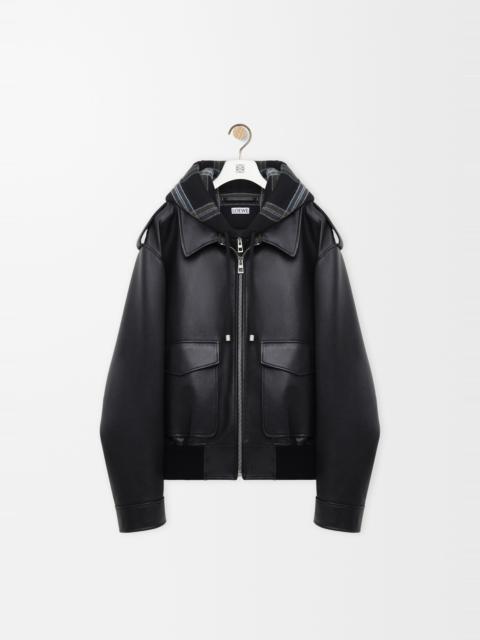 Loewe Hooded jacket in nappa lambskin