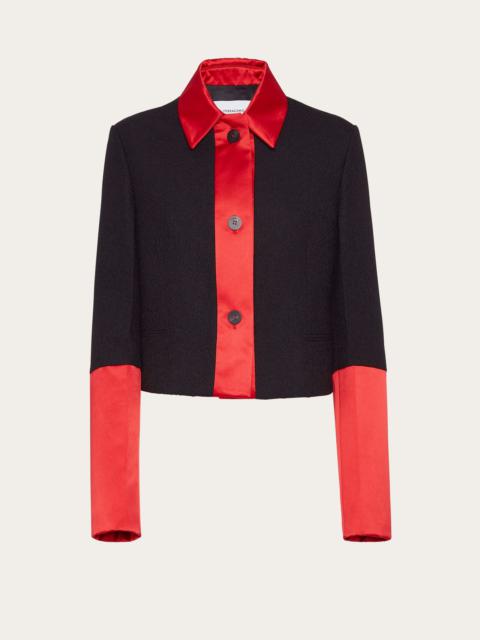 FERRAGAMO Color block short jacket