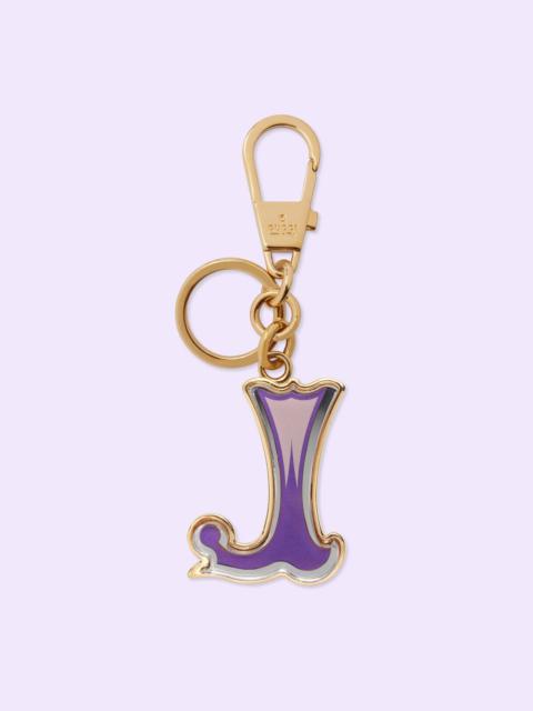 GUCCI Letter J Plexiglas keychain