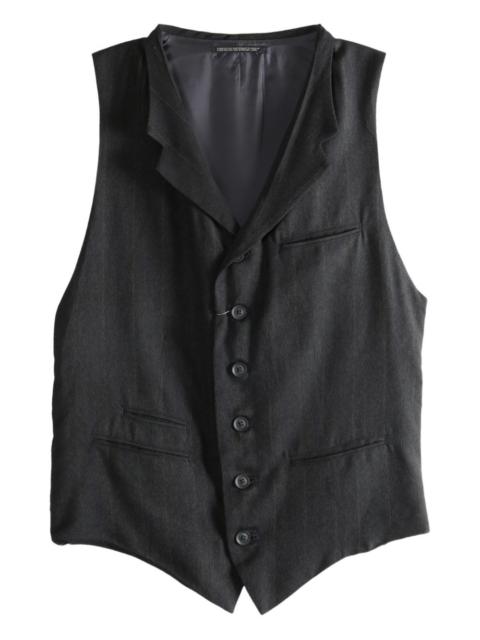 Yohji Yamamoto pinstripe button-up vest