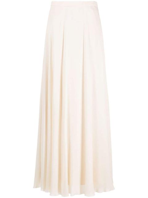 Ralph Lauren A-line crepe maxi skirt