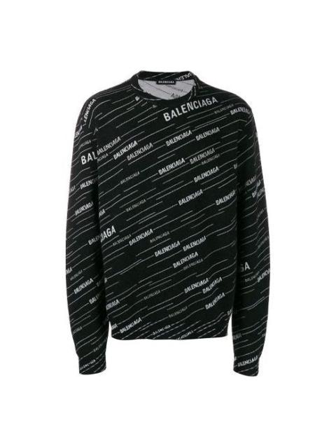 BALENCIAGA Jacquard Crewneck Sweater