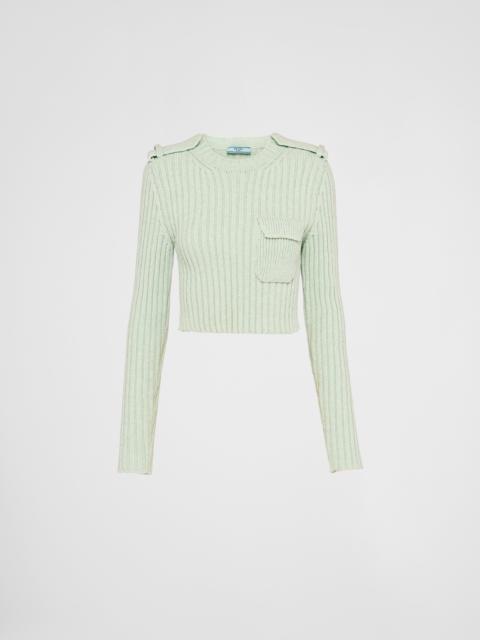 Prada Wool and cashmere crew-neck sweater