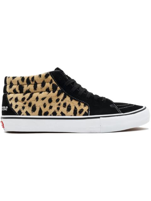 Vans Sk8-Mid Supreme Velvet Leopard Black