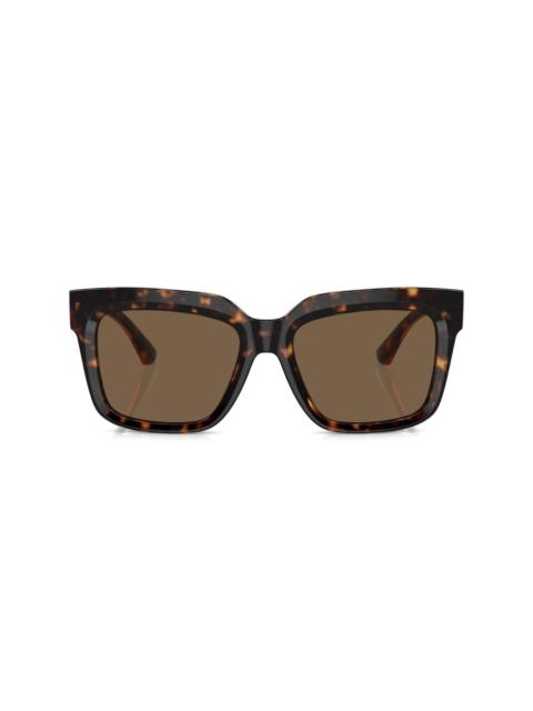 tortoiseshell square-frame sunglasses