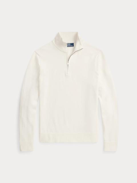 Polo Ralph Lauren Cotton Quarter-Zip Mockneck Sweater