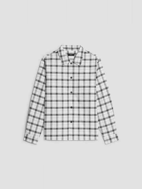 Theory Button-Up Shirt in Checked Cotton