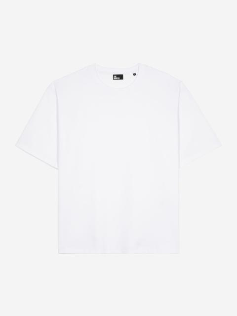 The Kooples MIXED T-SHIRT LARGE PLAIN WHITE
