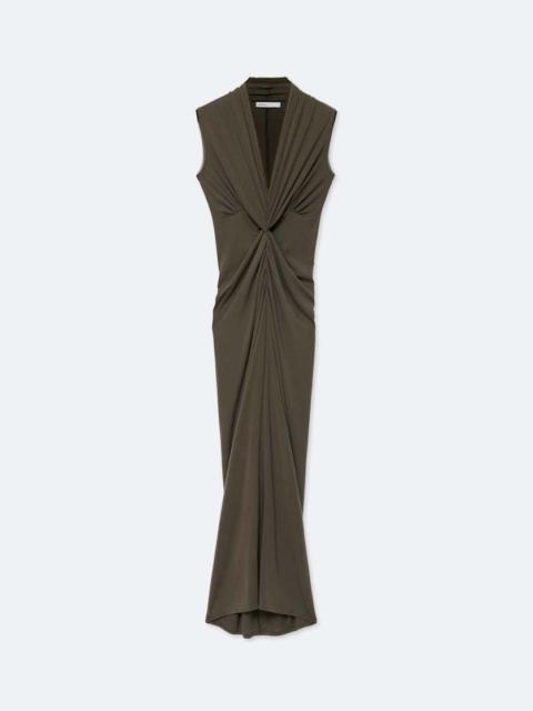 ALLSAINTS DARIYA DRAPED JERSEY MAXI DRESS