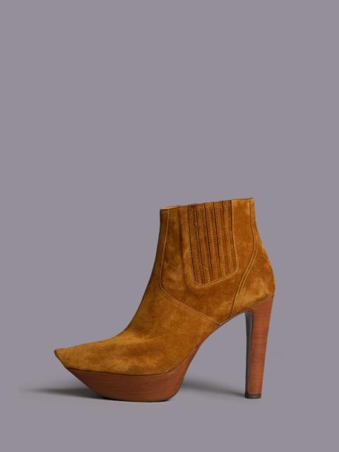 R13 POINTY TOE PLATFORM HEELED BOOT