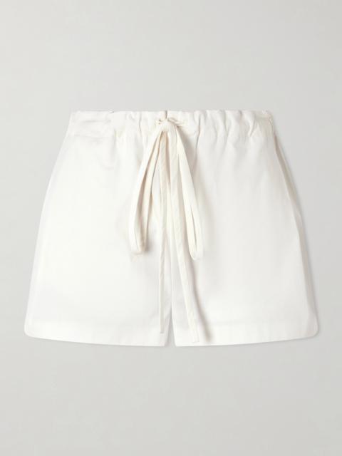 KHAITE Robbie Cotton And Silk-blend Shorts