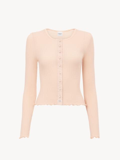 Chloé FITTED CARDIGAN IN COTTON