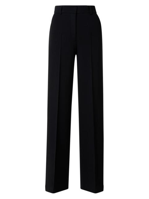 AKRIS Women's Chiaro Wide-Leg Trousers - Black