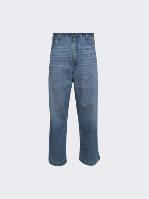Maison Margiela Wide Leg Pants Blue Washed