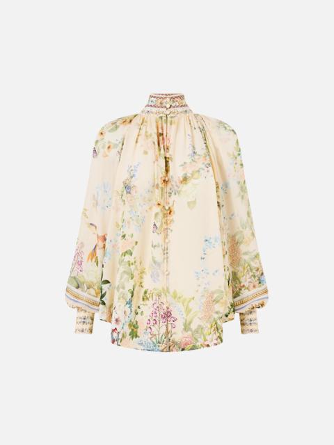 CAMILLA RAGLAN BUTTON UP SHIRT MIDSUMMER MASTERPIECE