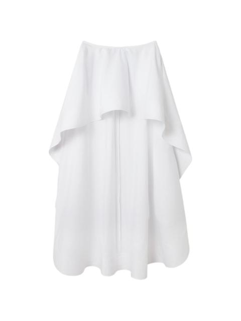 Stella McCartney ruffled-overlay midi skirt