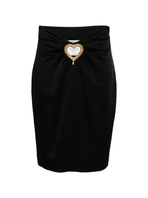 Moschino heart cut-out mini skirt
