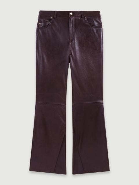 maje Leather trousers