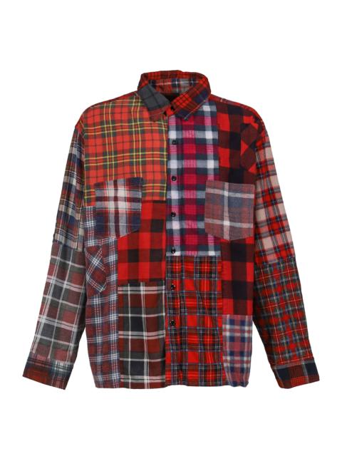 NEEDLES FLANNEL SHIRT -&gt; STRAIGHT HEM SHIRT / ASSORT