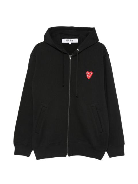 Comme des Garçons PLAY double Heart-patch hoodie