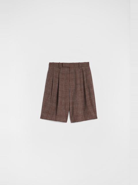 Jil Sander Flamé Wool Blend Shorts