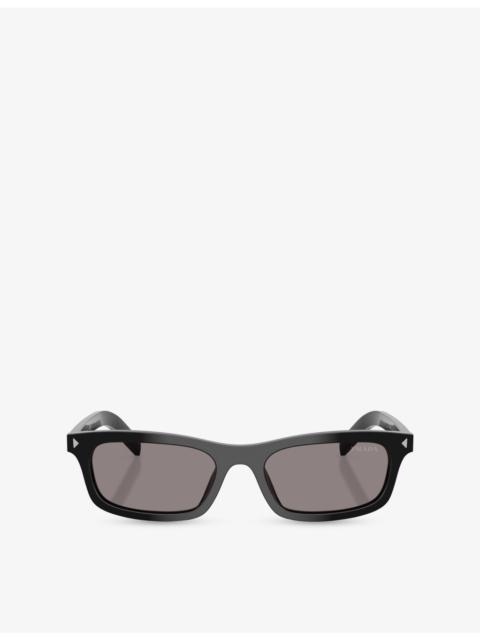 Prada PR D05S Rectangle-Frame Acetate Sunglasses