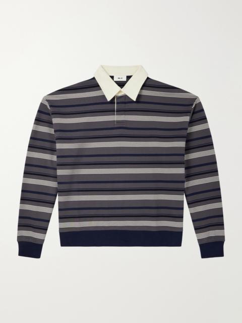 NN07 David Striped Organic Cotton Polo Shirt