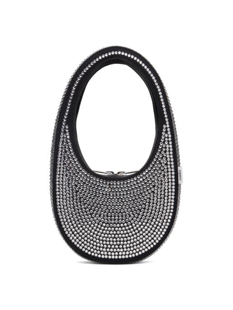 COPERNI Black Crystal Embellished Mini Swipe Bag