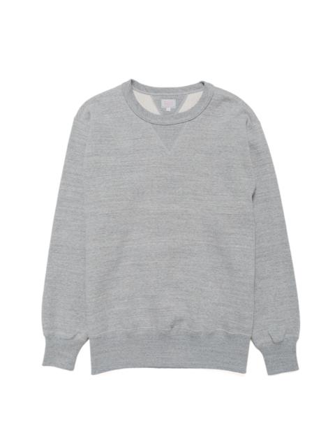 The Real McCoys The Real McCoy’s MC24113 10 Oz. Loopwheel Crewneck Sweatshirt Gray