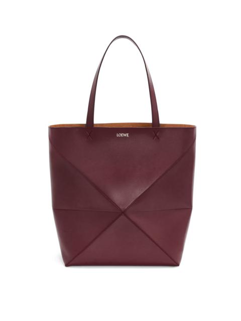 Loewe XL Puzzle Fold Tote in shiny calfskin