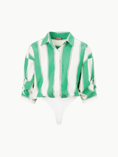 STAUD STAUD TRAVERSE BODYSUIT BUNGALOW STRIPE