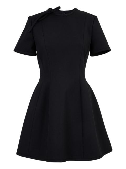 MSGM short-sleeve collar-tie mini dress