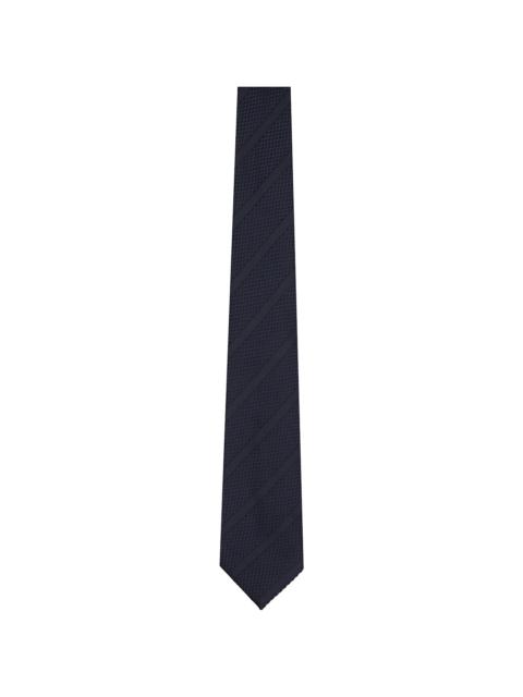 TOM FORD Navy Regimental Silk Tie