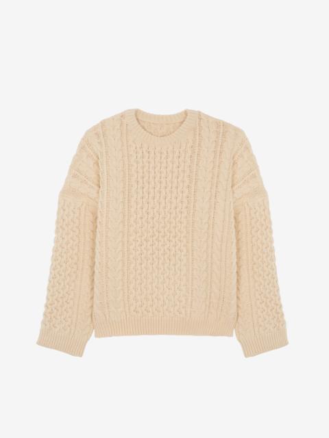 The Frankie Shop Pailey Braided Sweater - Cream