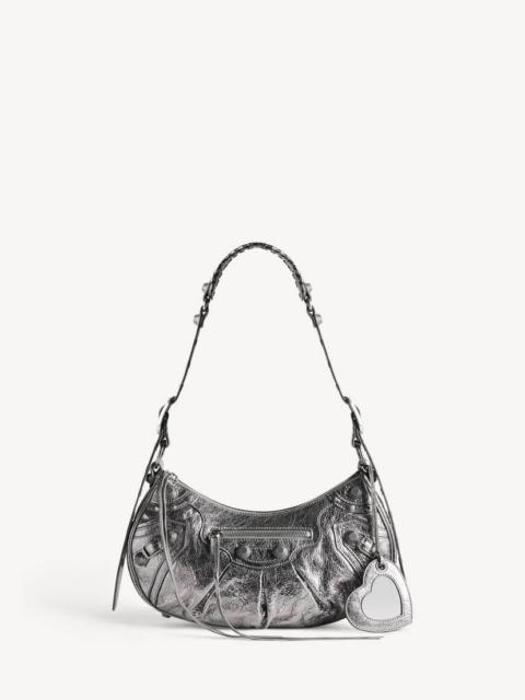 BALENCIAGA Women's Le Cagole Small Shoulder Bag Metallized in Silver