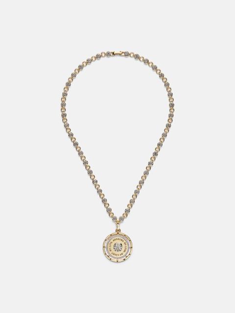 FOUNDRAE Lovestruck Commitment 18kt gold pendant necklace with diamonds